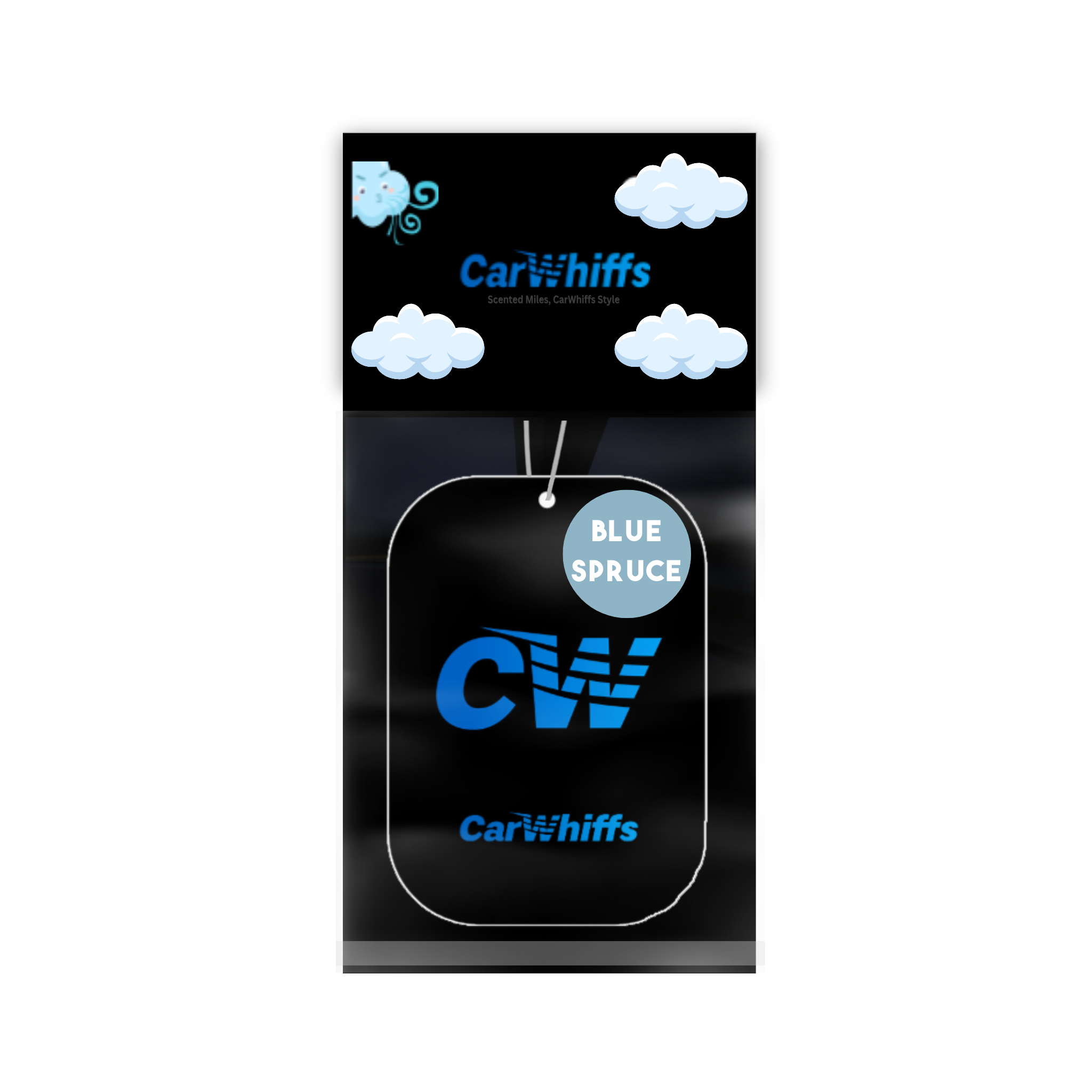 blue spruce car air freshener carwhiffs